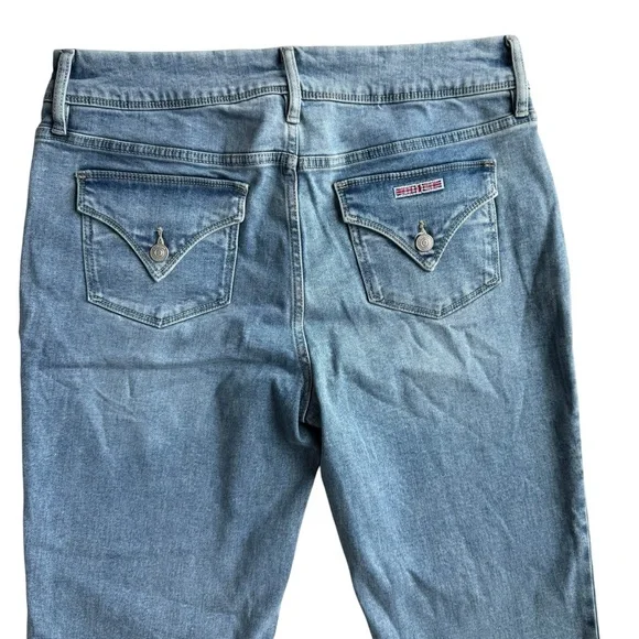 Hudson High Rise Denim Jeans Medium Blue Size 12 Straight Leg NWOT #1811754 - Picture 4 of 8